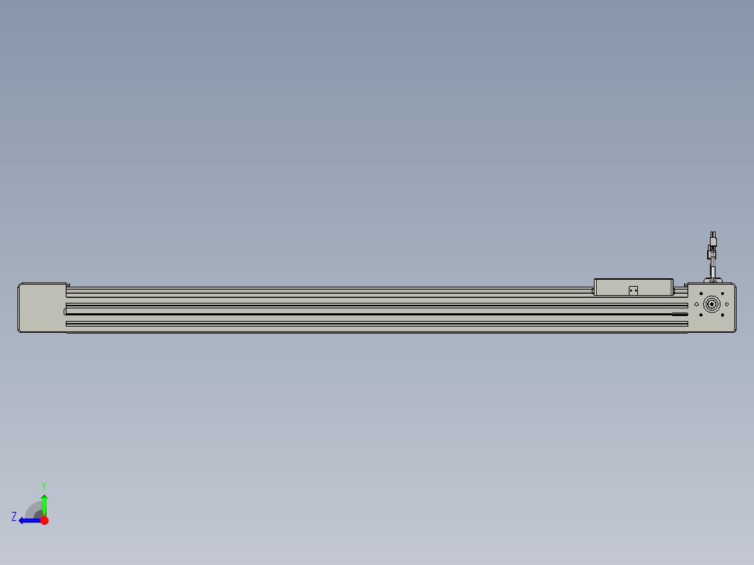威洛博直线电机模组EB6-L140-S850-L-P40-MS3右视图