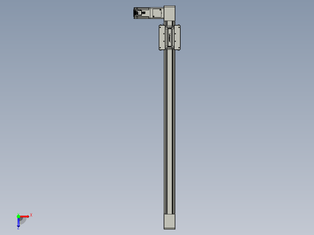 威洛博直线电机模组EB6-L140-S850-L-P40-MS3俯视图