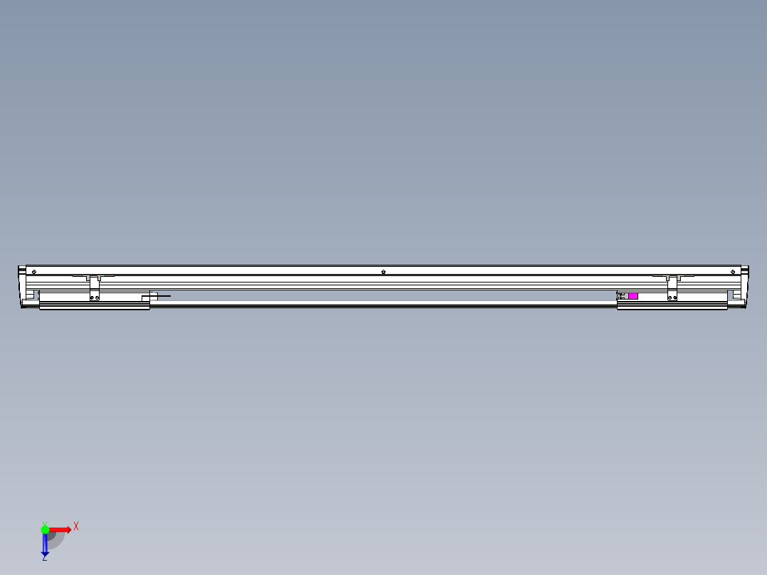 威洛博VL系列直线电机模组-2VL14S3-S850俯视图