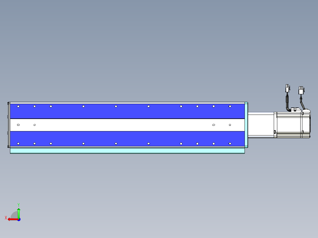 VF丝杆传动-一般环境VF14-Lxx-C-S450-BC-ZP75-C3后视图