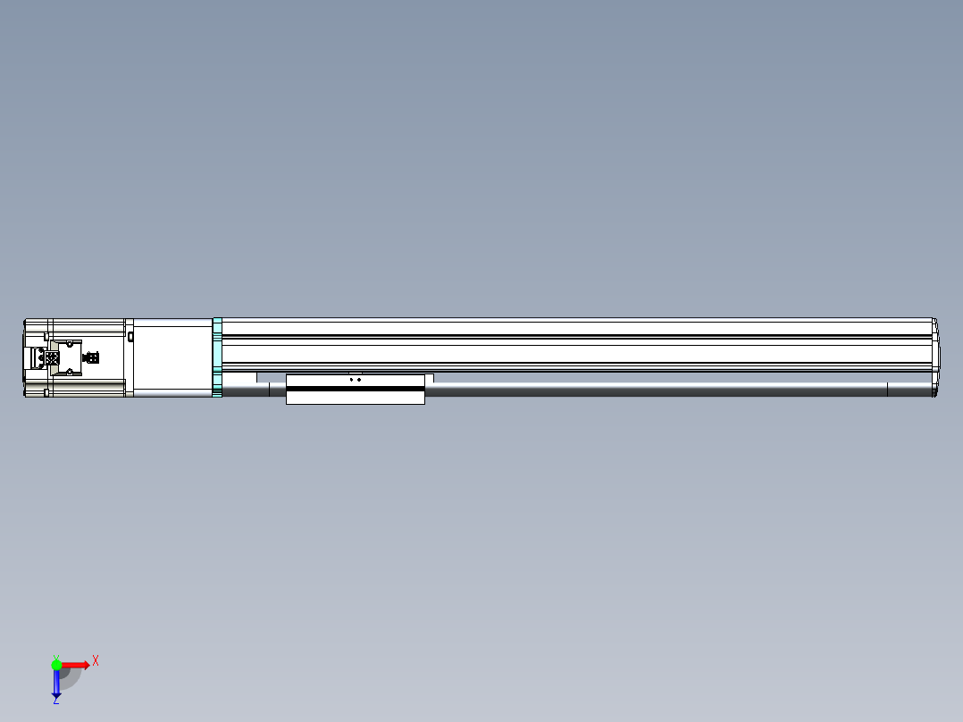 VF丝杆传动-一般环境VF14-Lxx-C-S450-BC-ZP75-C3俯视图