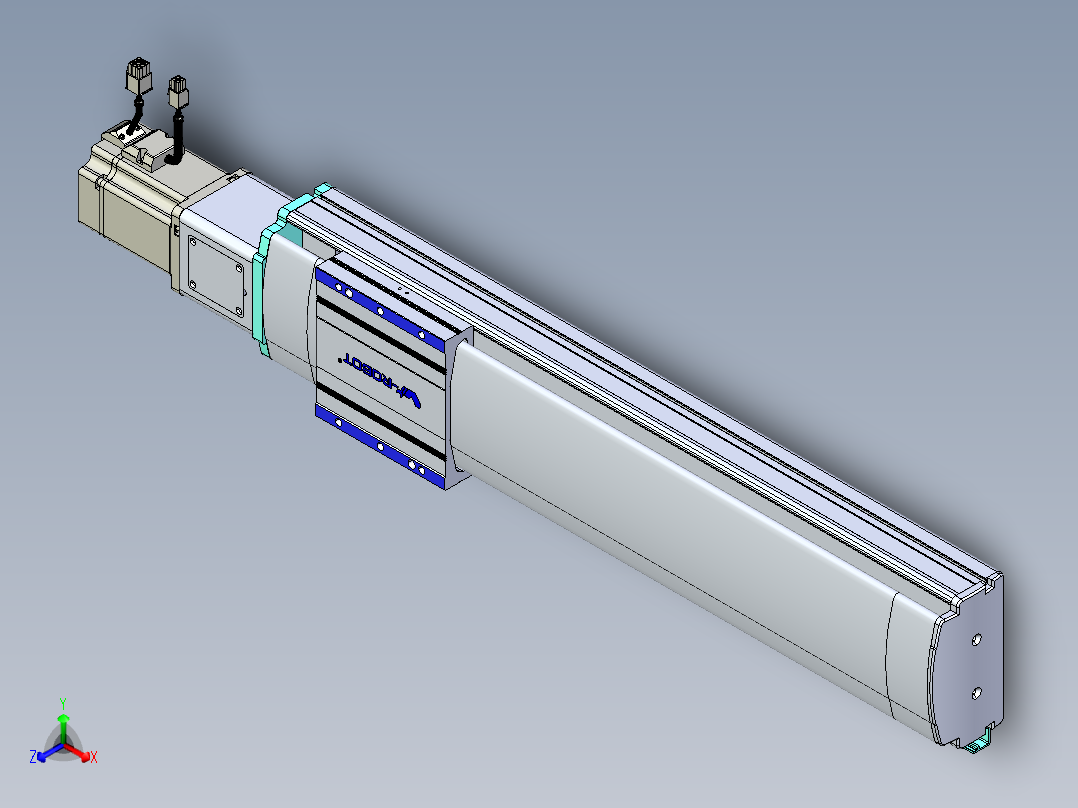 VF丝杆传动-一般环境VF14-Lxx-C-S450-BC-ZP75-C3正等轴测图