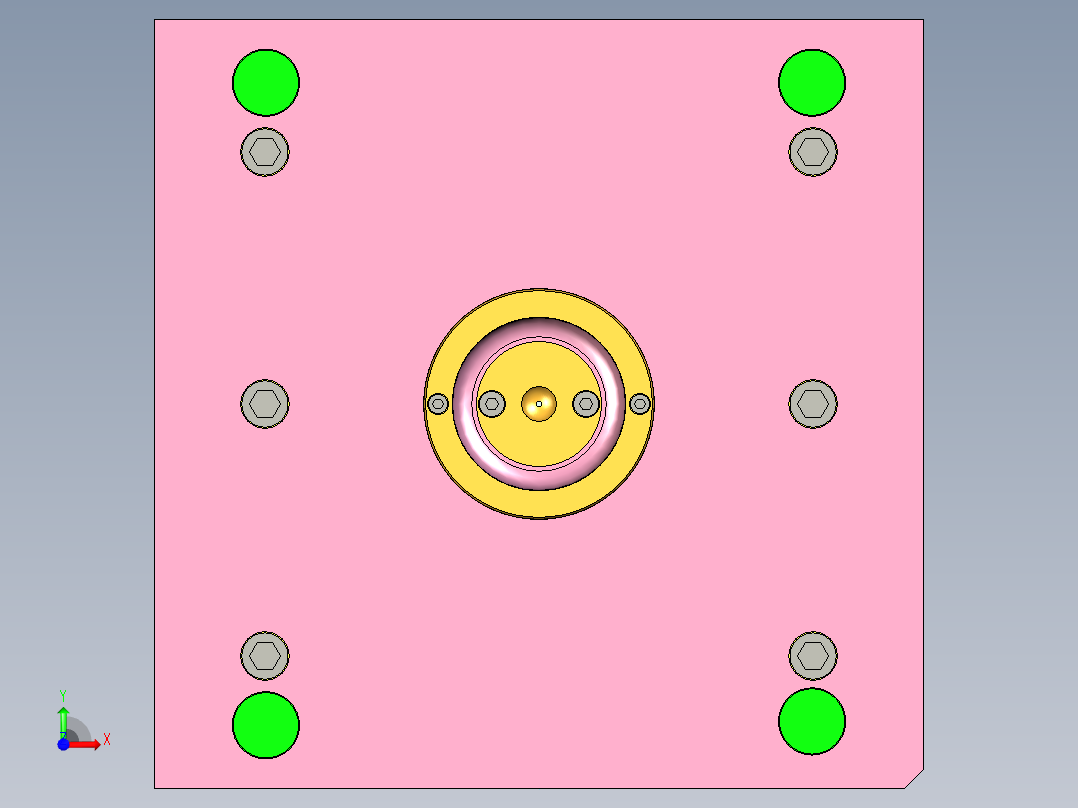 电动盖板前视图