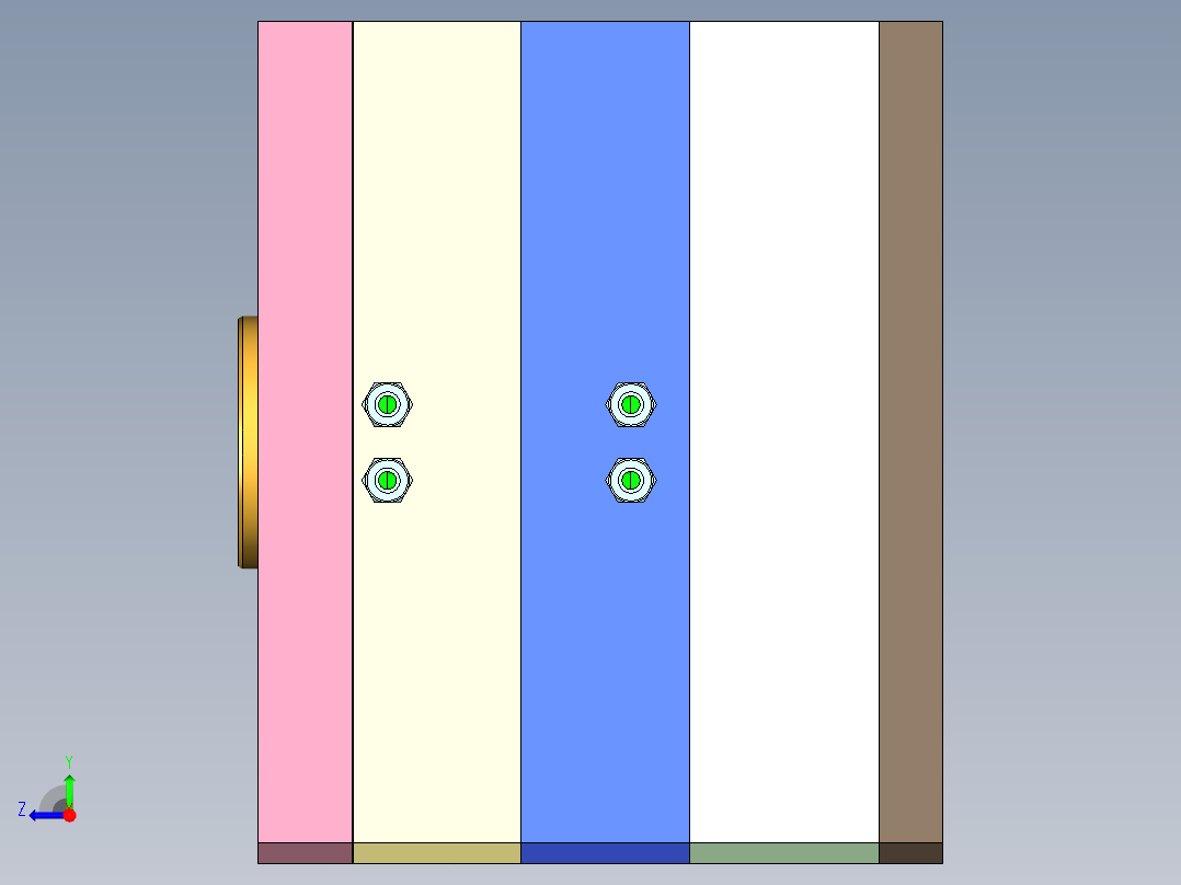 电动盖板右视图