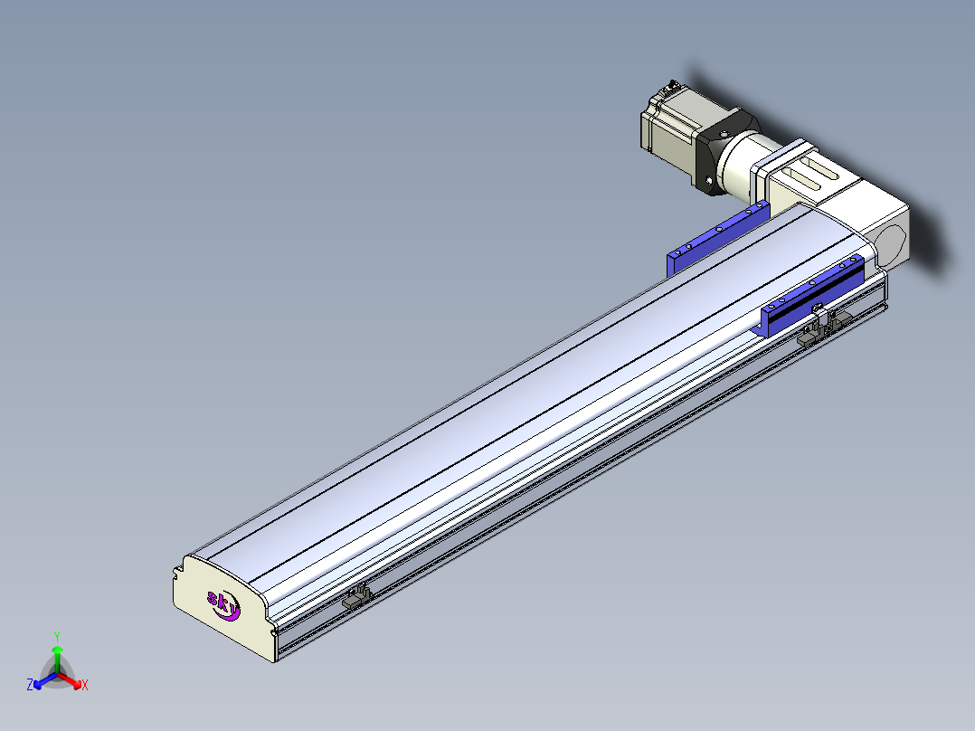同步带滑台-半封闭B17-L100-S750-L-P75-D3-N3
