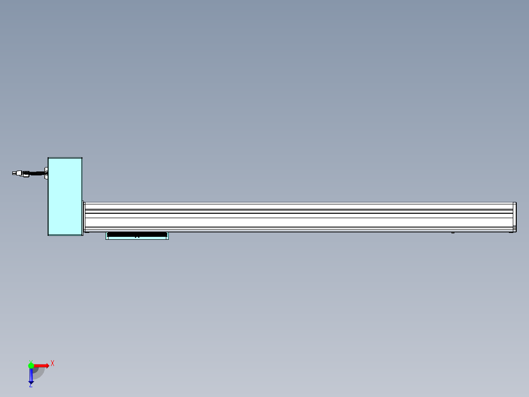 威洛博VBC同步带传动一无尘环境VBC14-L45-S800-BRD-ZP75-C3俯视图