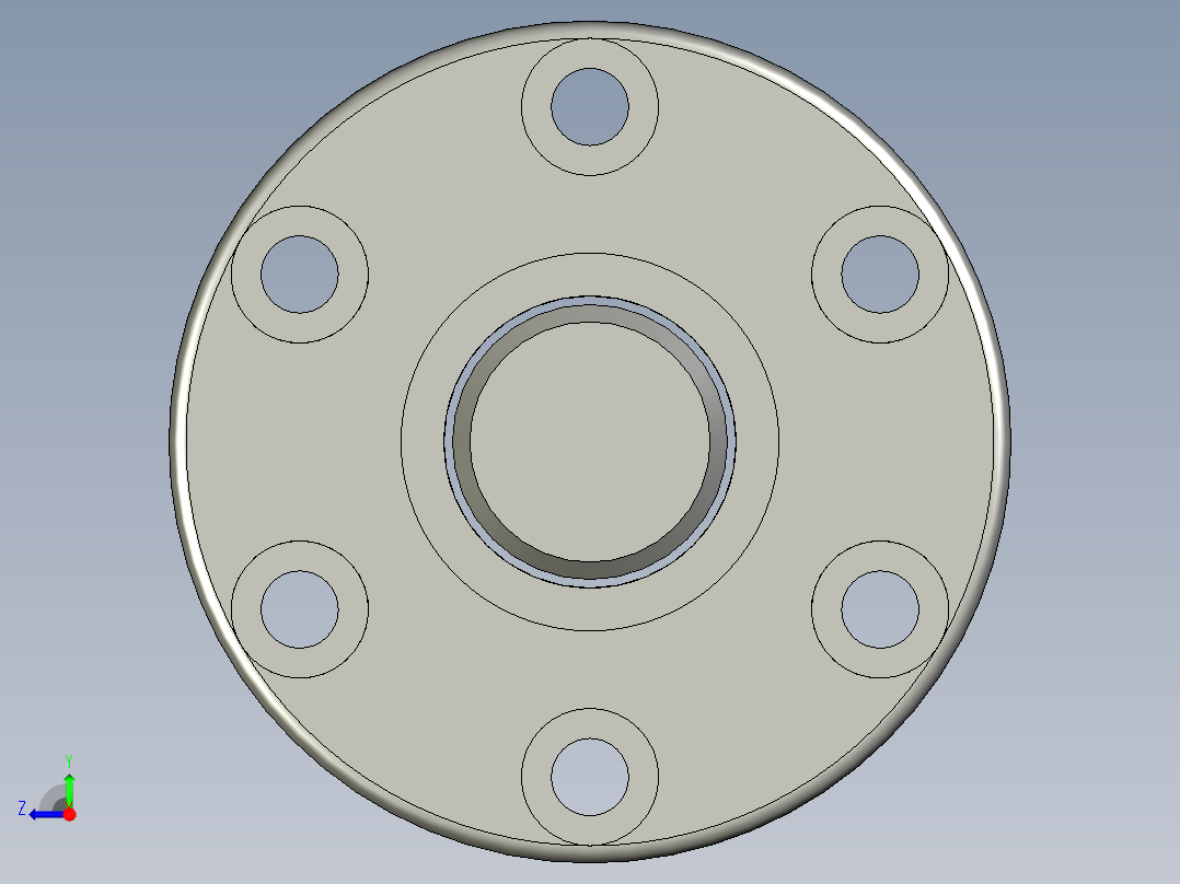 山云日尚SYS滚珠丝杠SFI1605.stp右视图