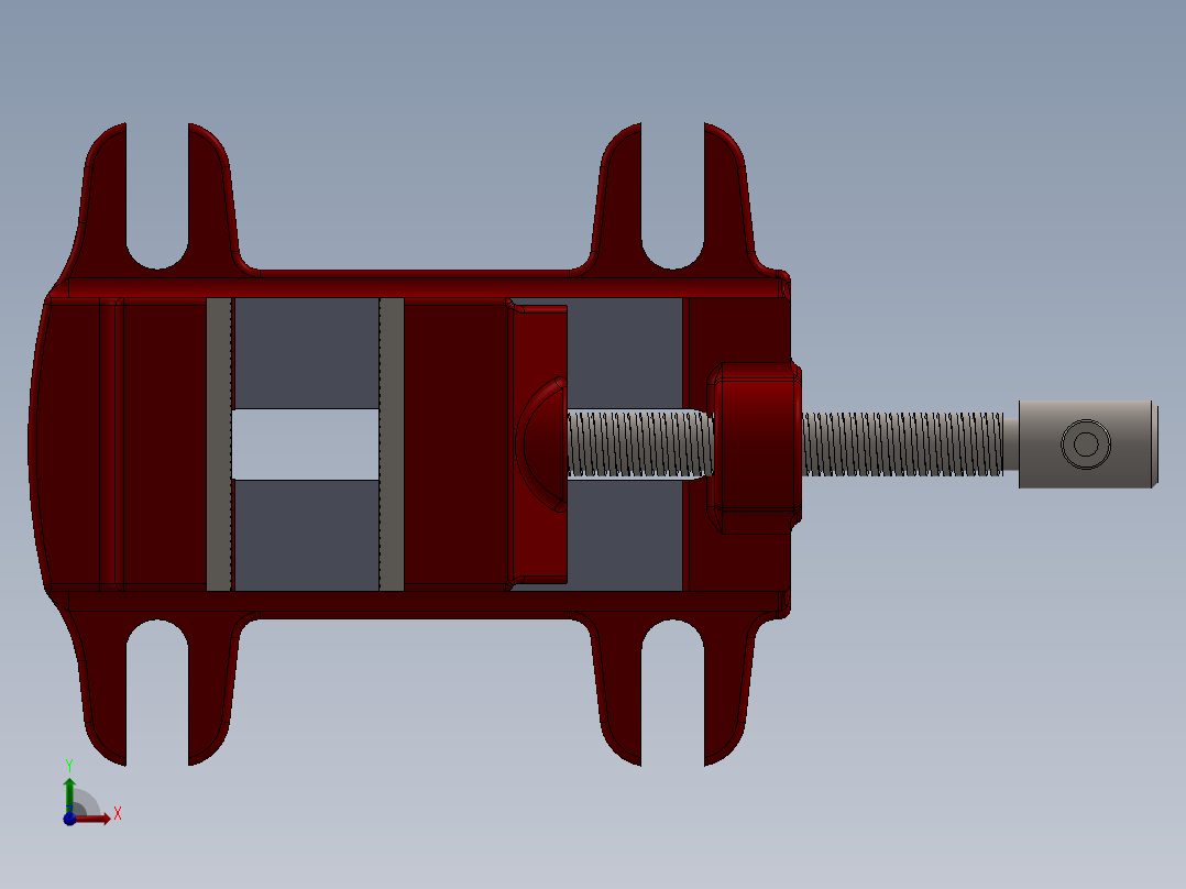 机器虎钳前视图