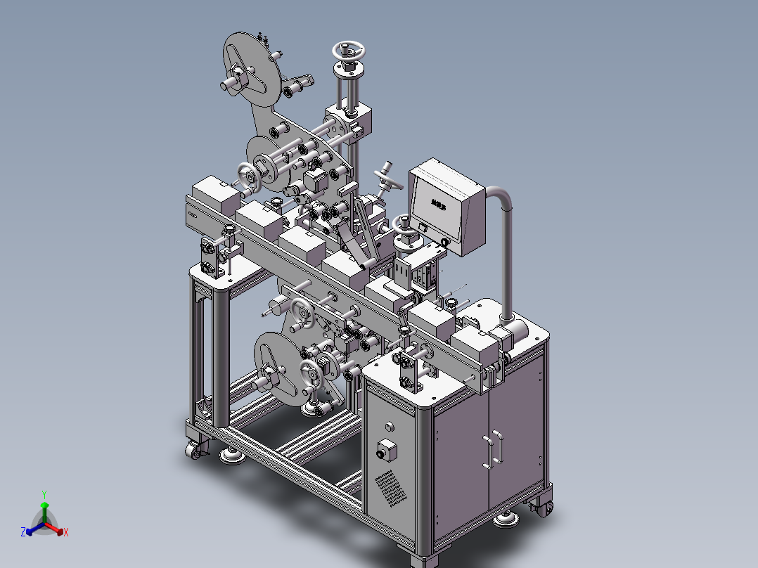 全自动纸盒贴标机 <span style='color: red'>3D</span>图纸 非标自动化设备<span style='color: red'>3D</span>图纸<span style='color: red'>3D</span>模型