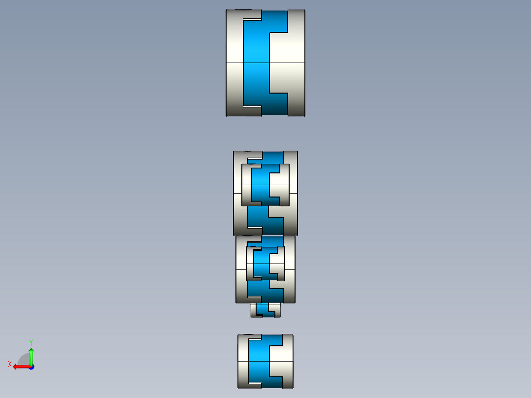 各种十字滑块型联轴器=943126==100后视图