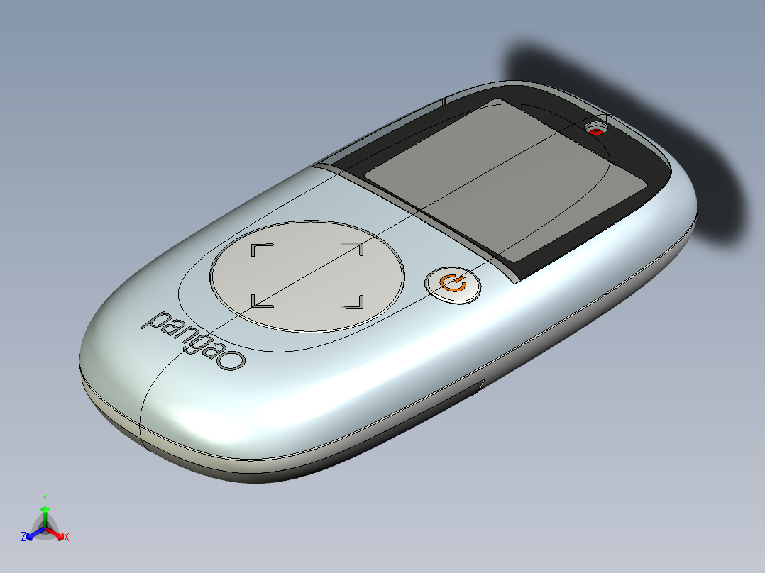 2601b8遥控器 含内部结构正等轴测图