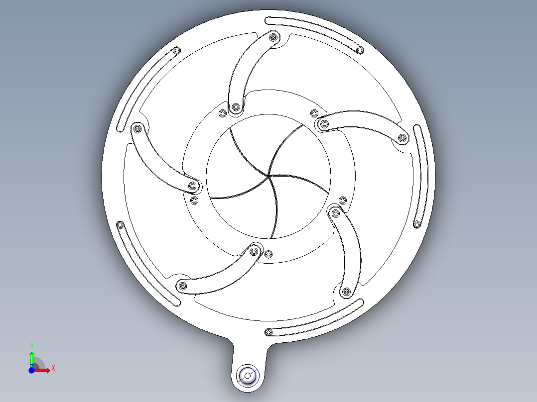 虹膜机构7前视图