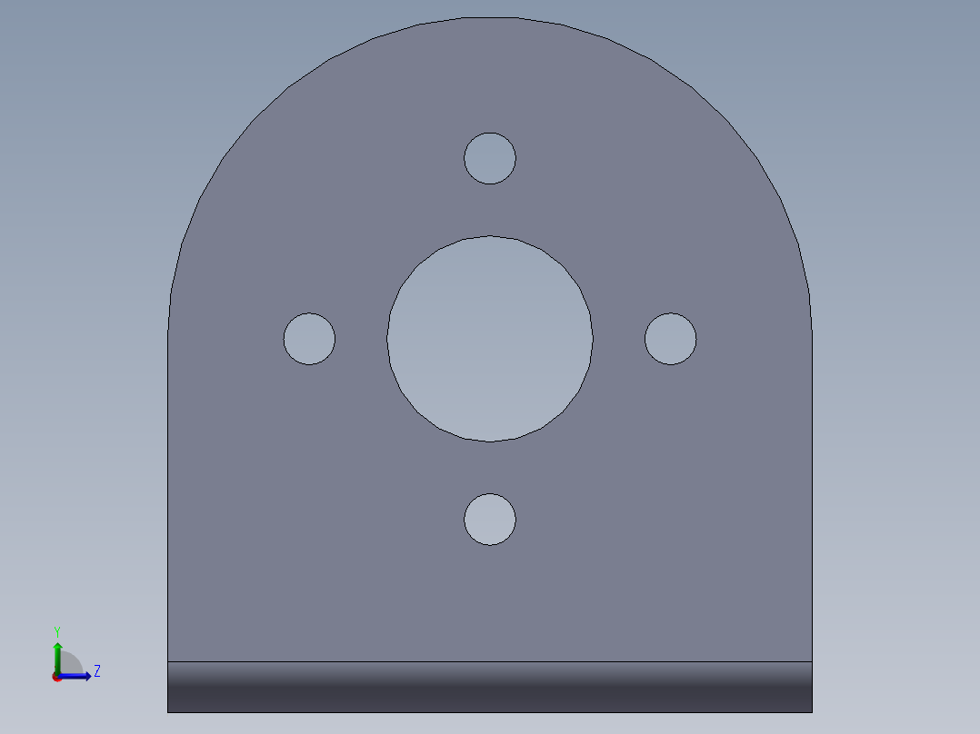 舵机云台左视图