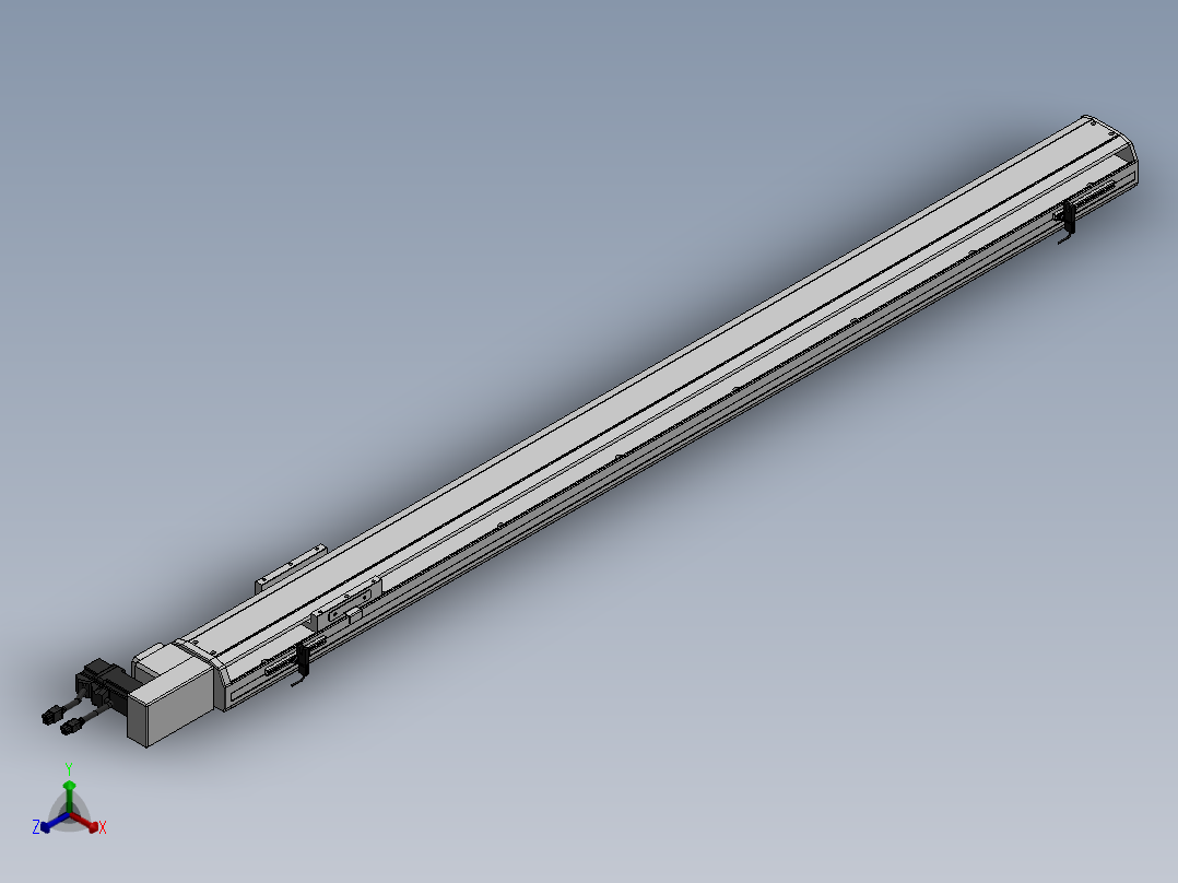精密模组MT100-L78-1300-R-M10-C4正等轴测图