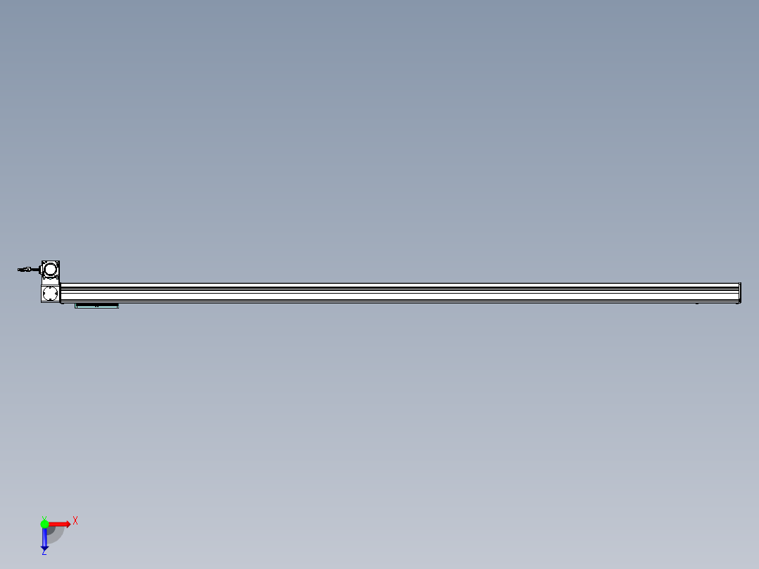 威洛博VBC同步带传动一无尘环境VBC14-L45-S2200-BLD-ZP40-C3俯视图