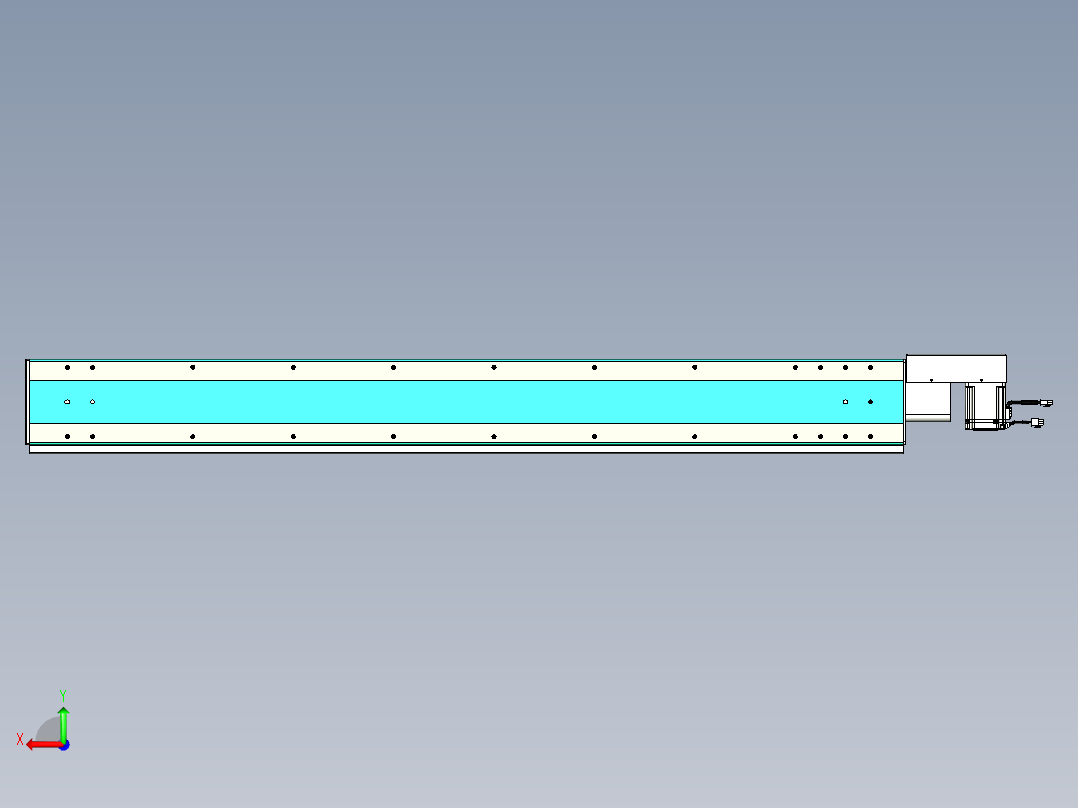 威洛博VBC同步带传动一无尘环境VBC17-L45-S1450-BR-ZP75-C3后视图