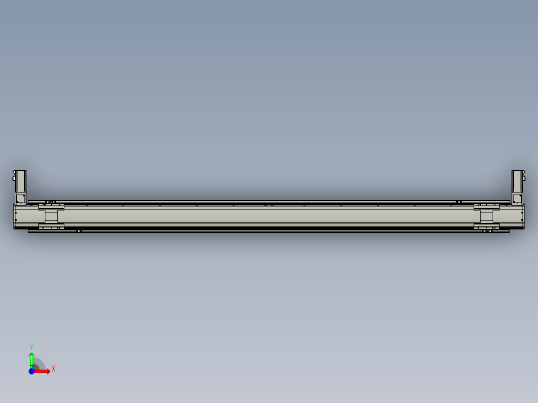 威洛博双电机滑台-VBF14S2-L100-S2200-BLR-P40-C6前视图