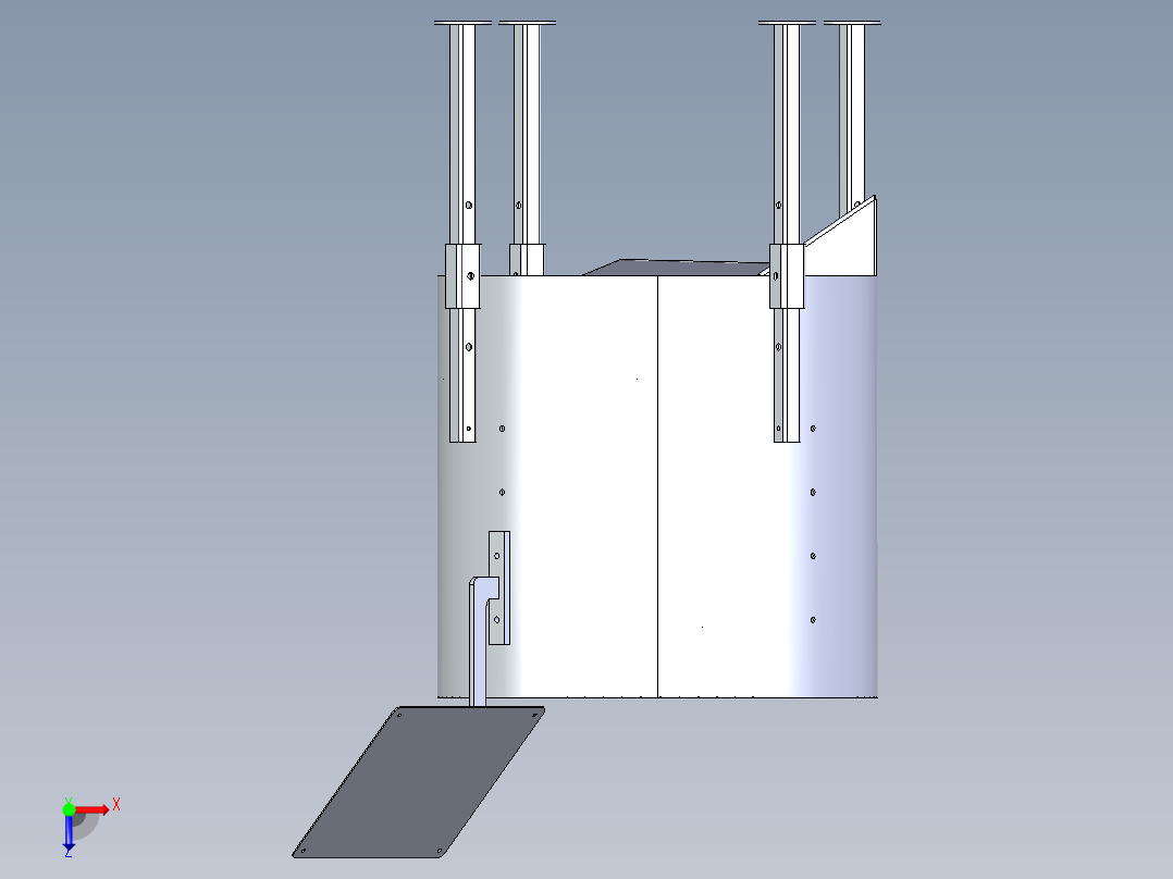 核桃去皮机-X_T俯视图