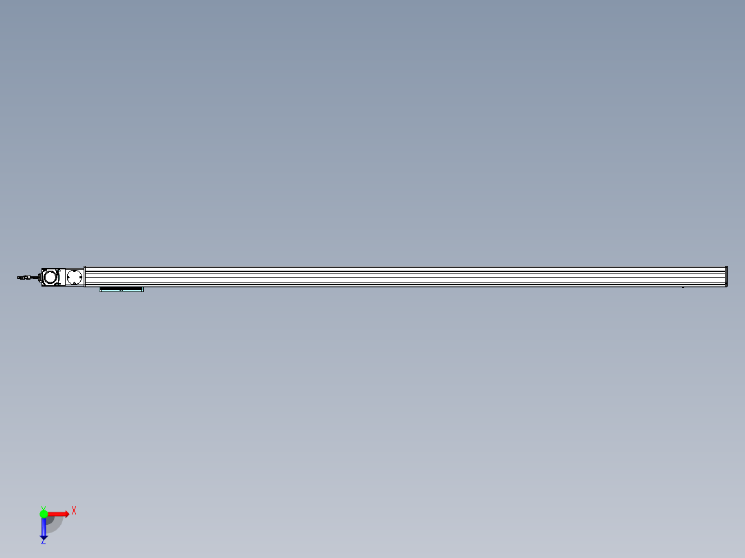 威洛博VBC同步带传动一无尘环境VBC14-L45-S2050-BL-ZP40-C3俯视图