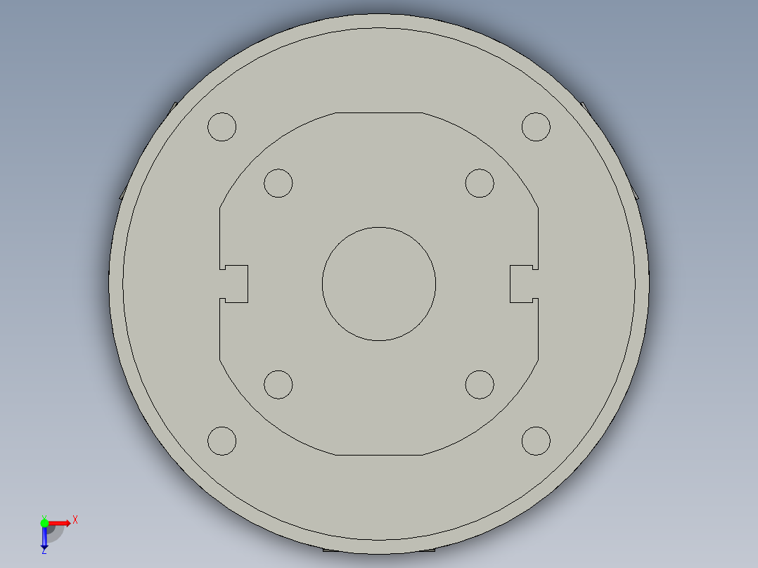 普通气爪PH02-40B俯视图