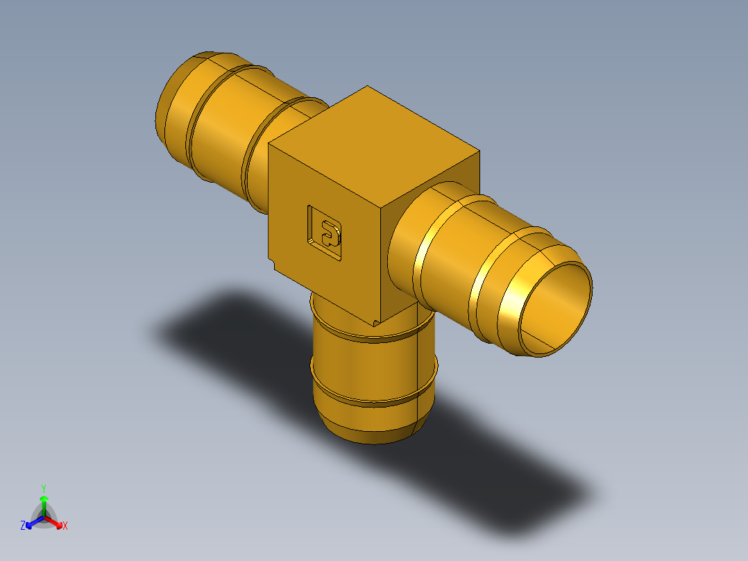 工业通用螺蚊管倒齿式工业硬管接头Union Tee 224-8