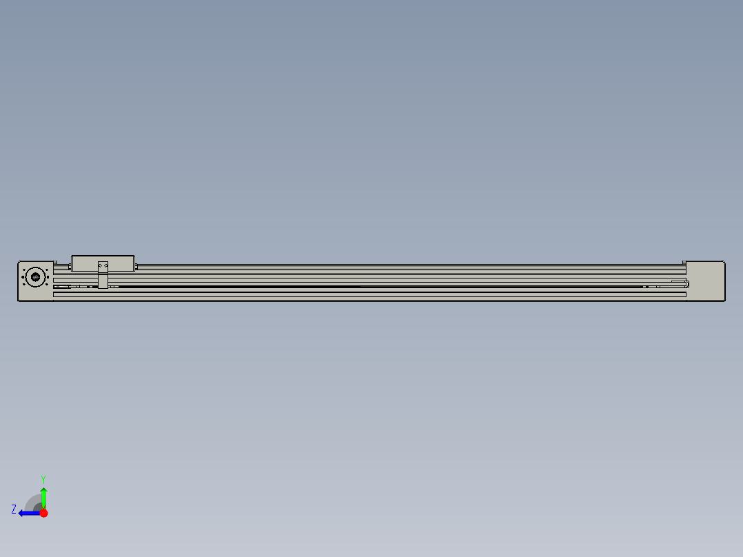 威洛博直线电机模组EB4-L80-S750-光轴右视图