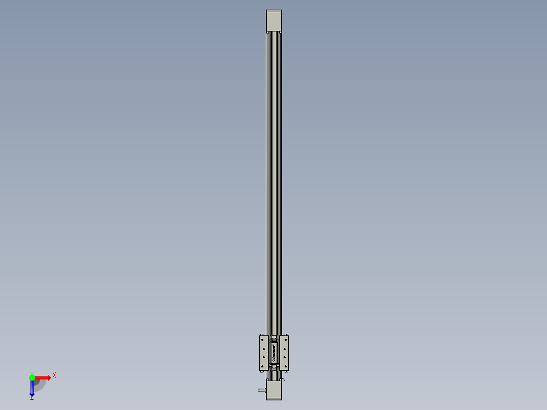 威洛博直线电机模组EB4-L80-S750-光轴俯视图