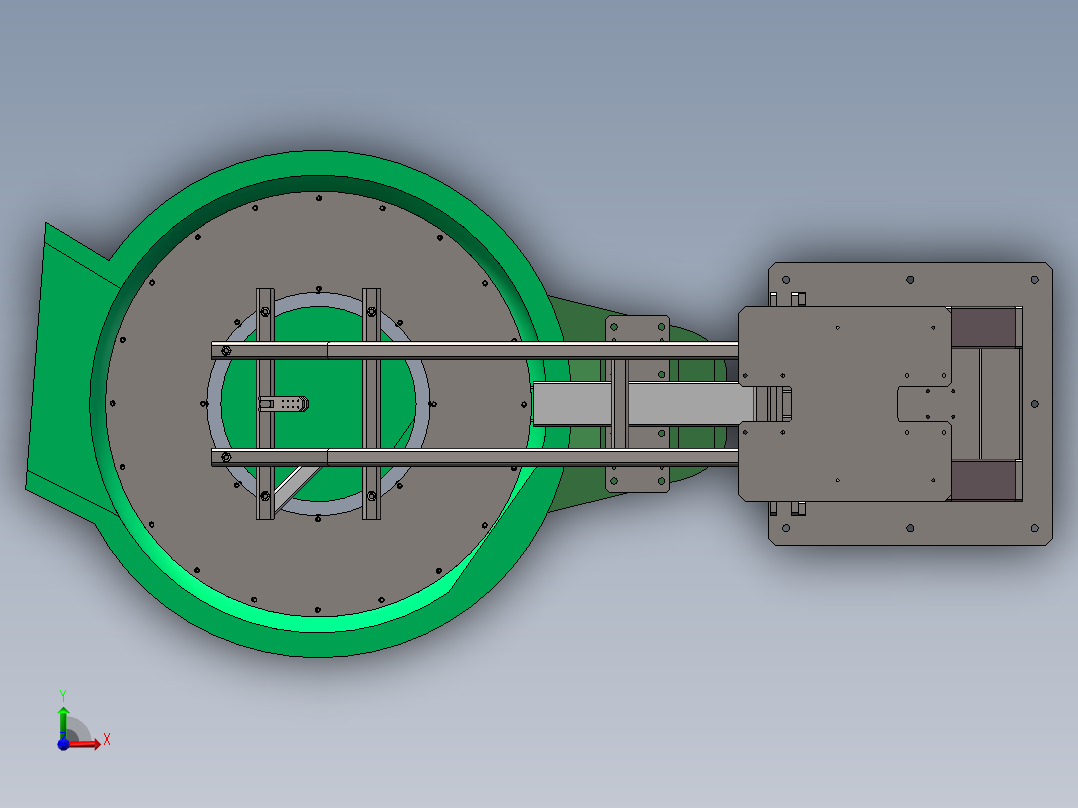 震动光饰机前视图