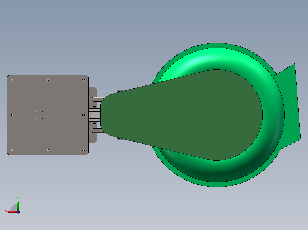 震动光饰机后视图