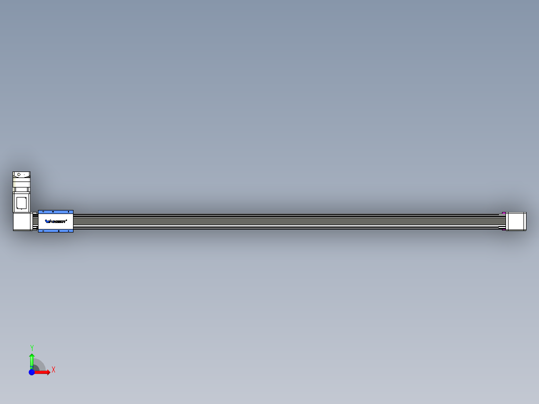 威洛博LB.GB同步带传动--欧规系列GB8-L192-S2200-BR-P75-K前视图