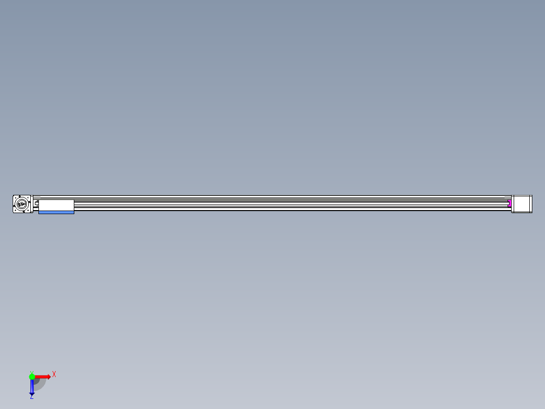 威洛博LB.GB同步带传动--欧规系列GB8-L192-S2200-BR-P75-K俯视图
