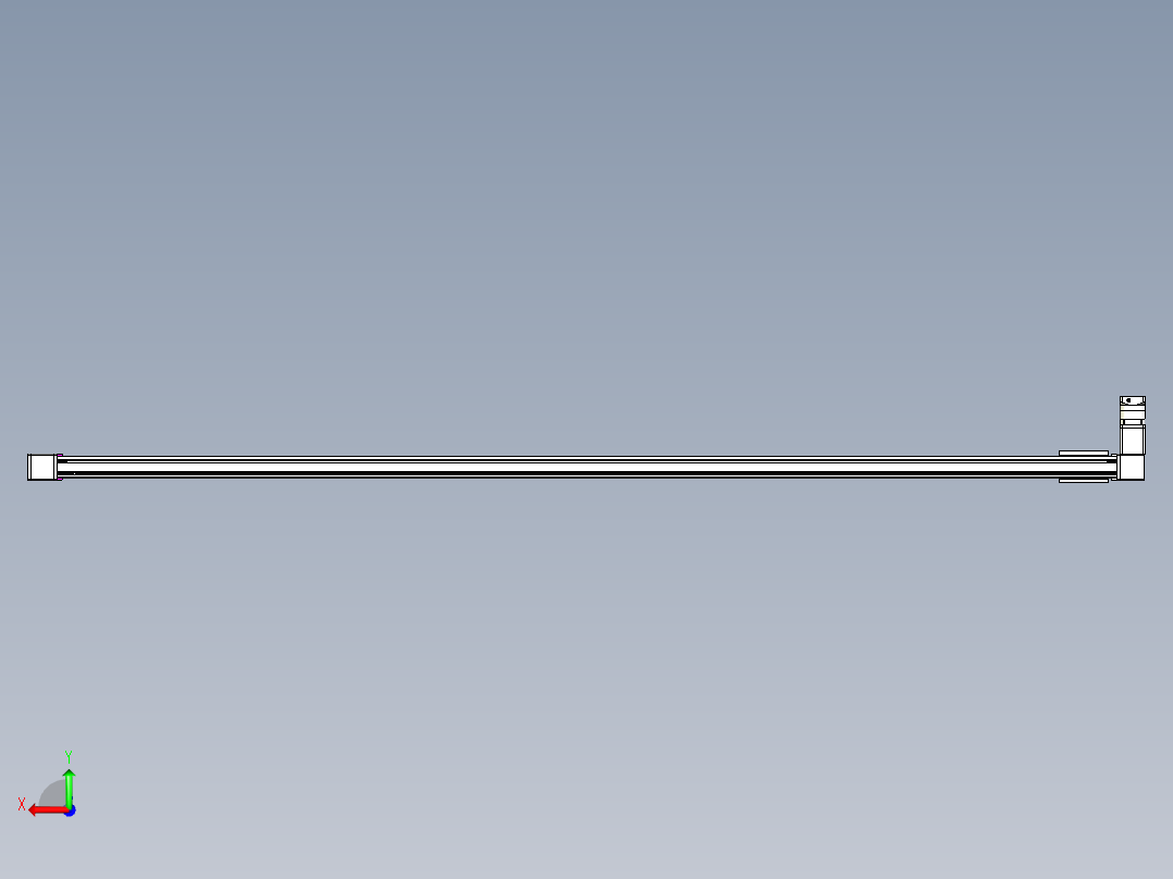 威洛博LB.GB同步带传动--欧规系列GB8-L192-S3600-BR-P75-K后视图