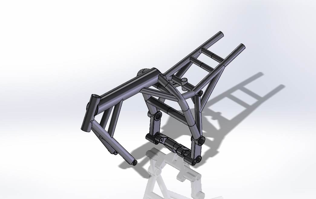摩托车骨架模型3D模型
