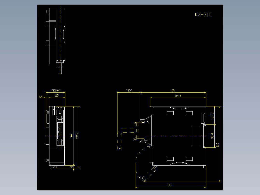 基恩士kv_300_cad_kc图纸模型