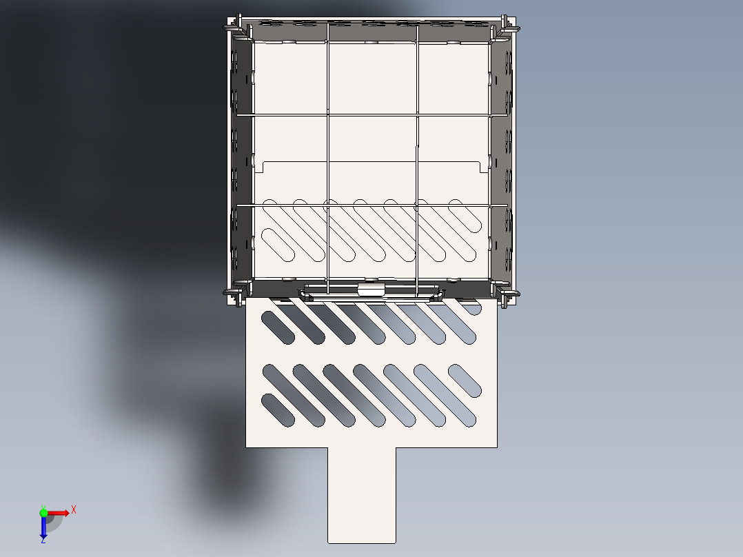 折弯的煮水火炉俯视图