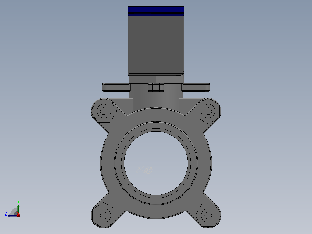 三片式对焊球阀-316L DN15-DN80右视图