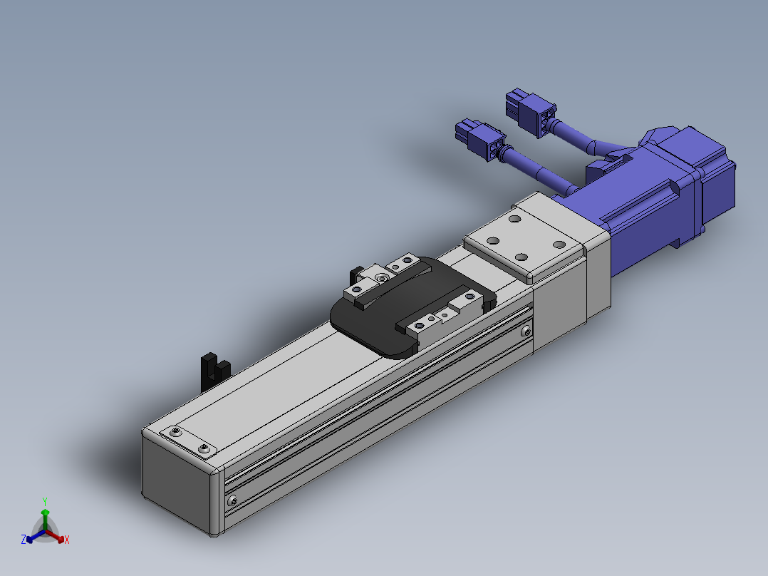 精密模组MY50-T10-100L-BC-P10B-C4-C正等轴测图
