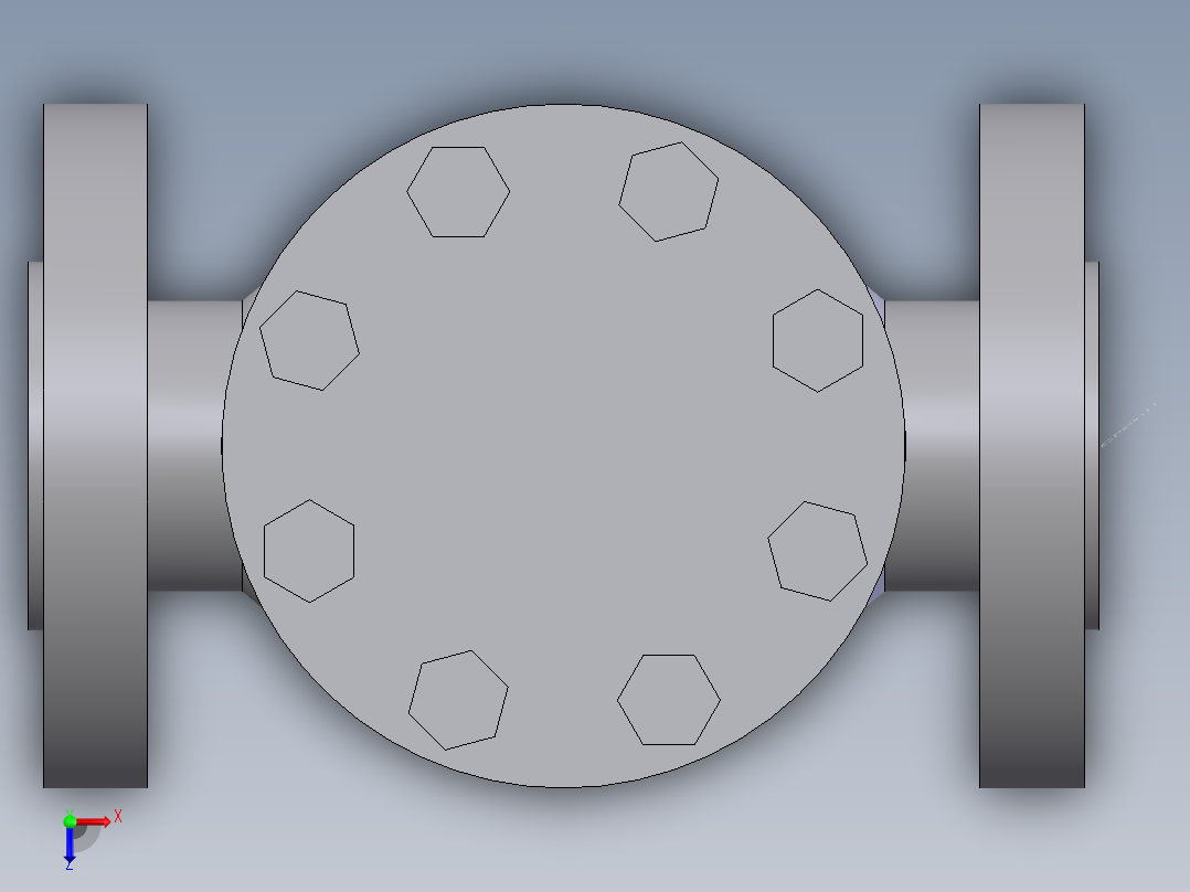 swing check valve fl - 150-2500俯视图