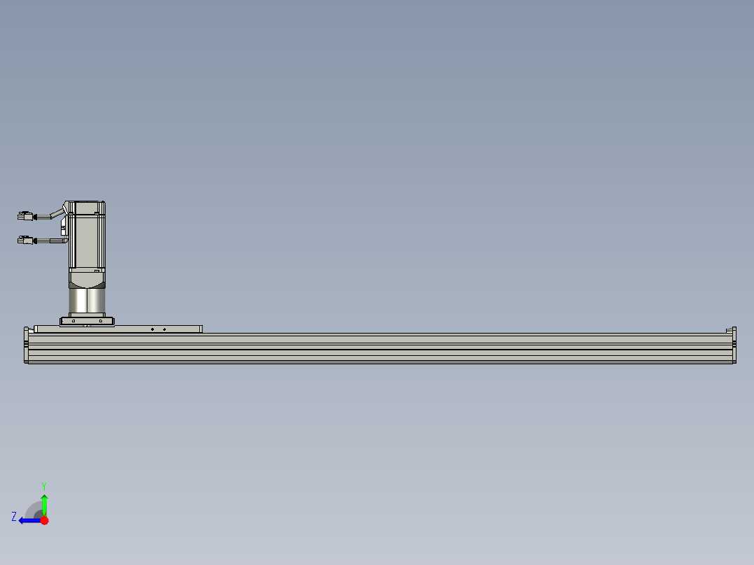 东锦齿条传动DH136G-S850-BU-减速机+P400W右视图