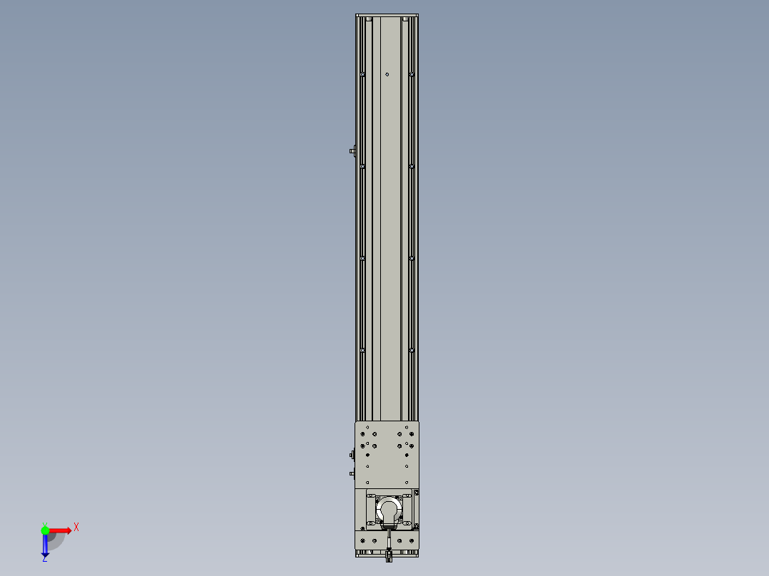 东锦齿条传动DH136G-S850-BU-减速机+P400W俯视图