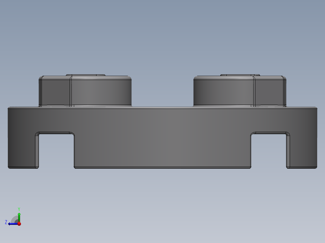 乐高零件 4032 板 2 x 2 圆形-4032 Medium Stone Grey Plate 2 x 2 Round右视图