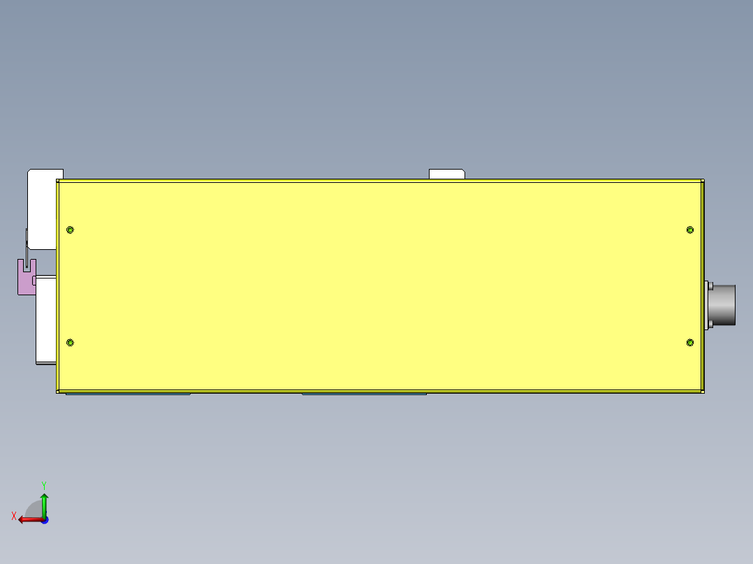 MTH丝杆半封闭模组MTH27-BL-1500W后视图