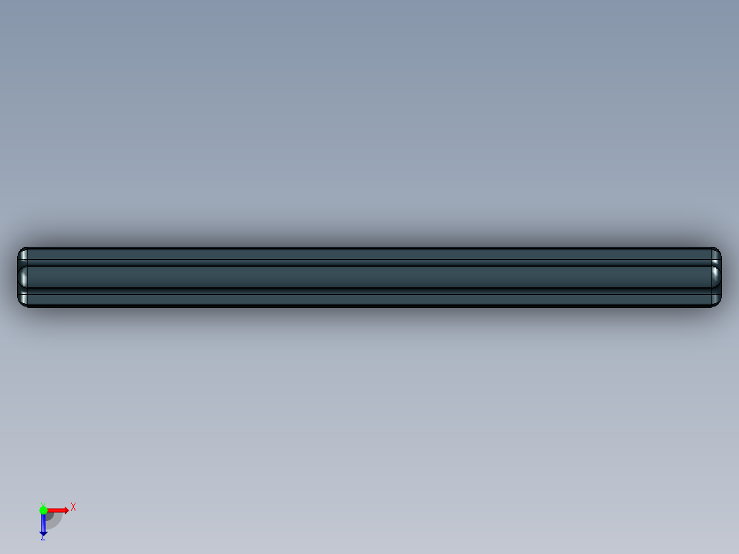 乐高机械组车桥-44294 Black Technic Axle 7.STEP俯视图