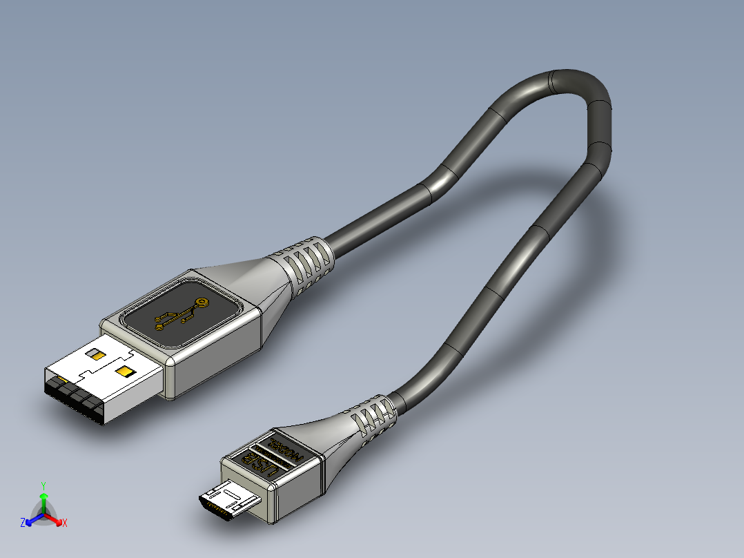 usb 12正等轴测图