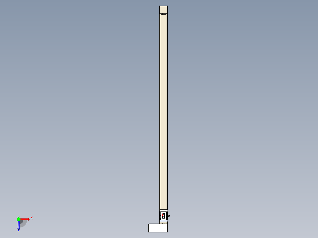 同步带全封闭直线模组TPA-HCB-65S-90-L1500-ML-C-P10-N3俯视图