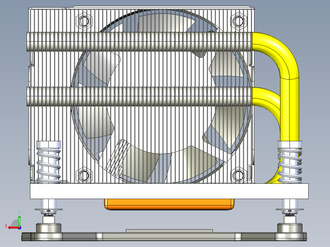 A14-4679-5 LGA1700-2U主动散热器后视图