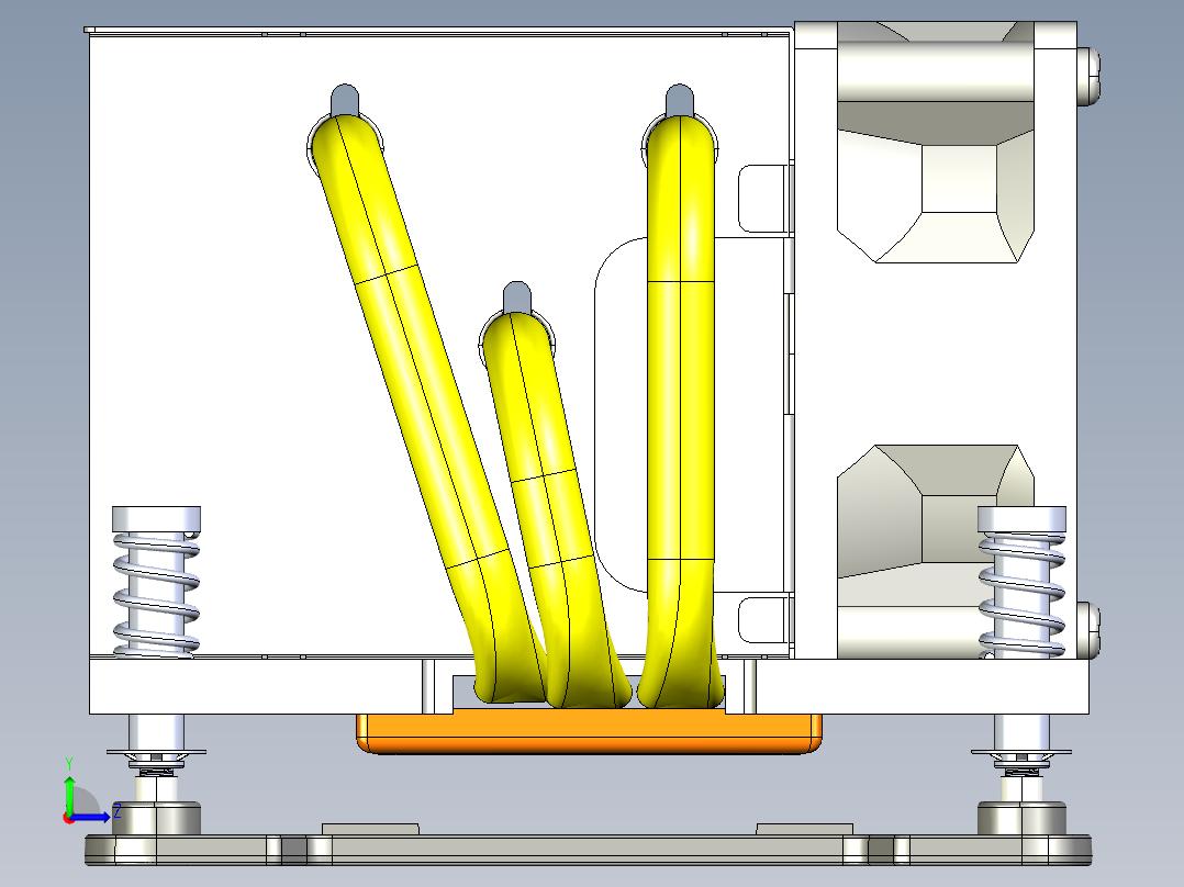 A14-4679-5 LGA1700-2U主动散热器左视图