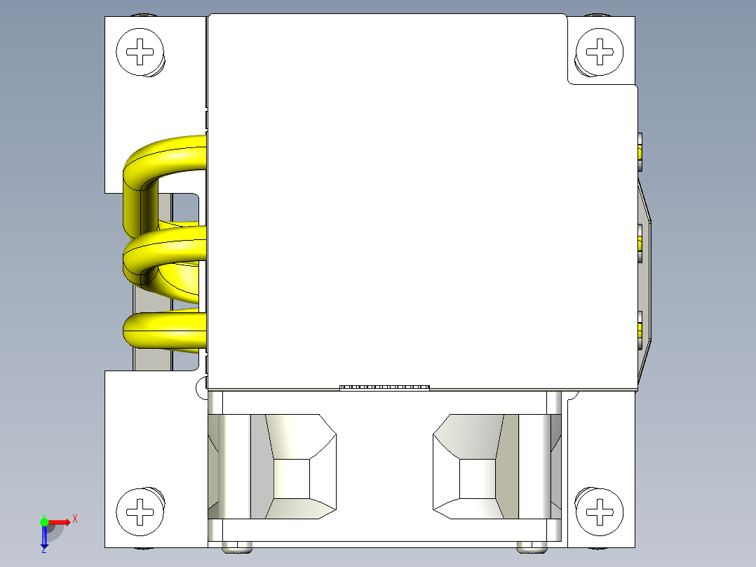 A14-4679-5 LGA1700-2U主动散热器俯视图