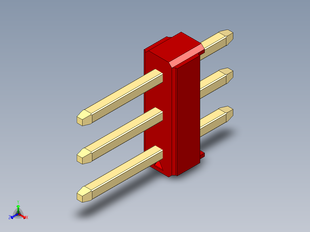 彩色公头100mil（2.54mm）系列-DS1021_red_3x01p_100mil_Type1_rev1.0