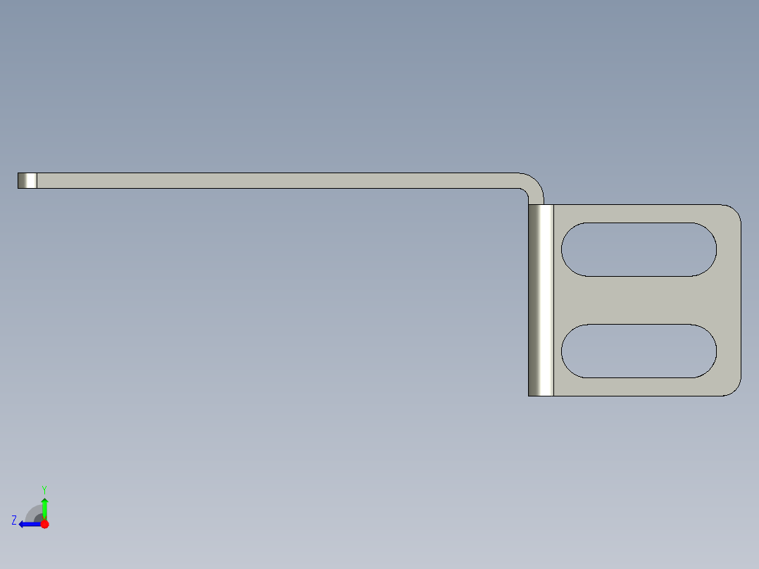 基恩士PZ-B21_kc图纸模型右视图